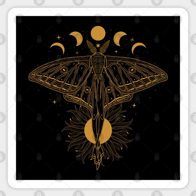 Spanish Luna Moth - Graellsia isabellae Sticker by CelestialStudio